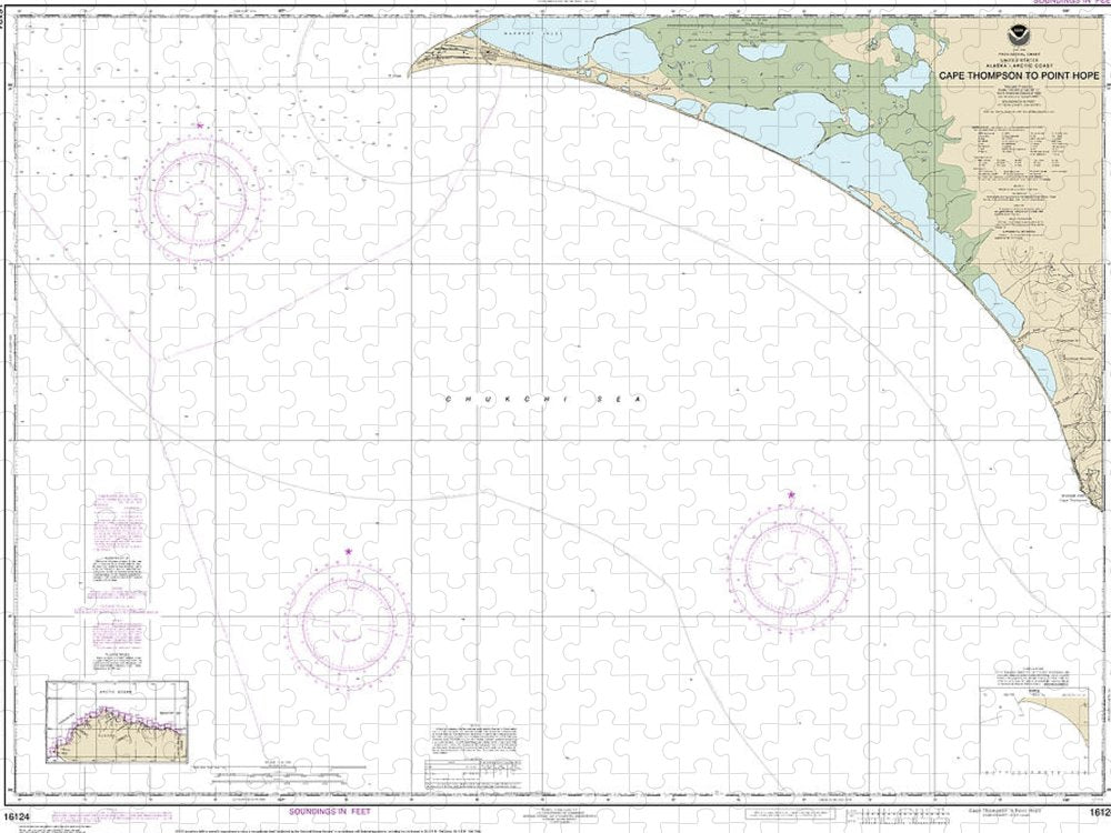 Nautical Chart 16124 Cape Thompson Point Hope Puzzle