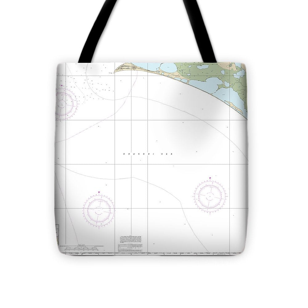 Nautical Chart-16124 Cape Thompson-point Hope - Tote Bag