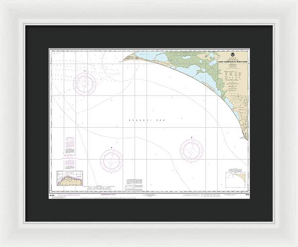 Nautical Chart-16124 Cape Thompson-point Hope - Framed Print