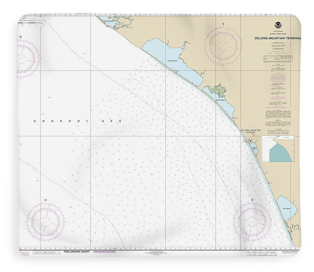 Nautical Chart-16145 Alaska - West Coast Delong Mountain Terminal - Blanket