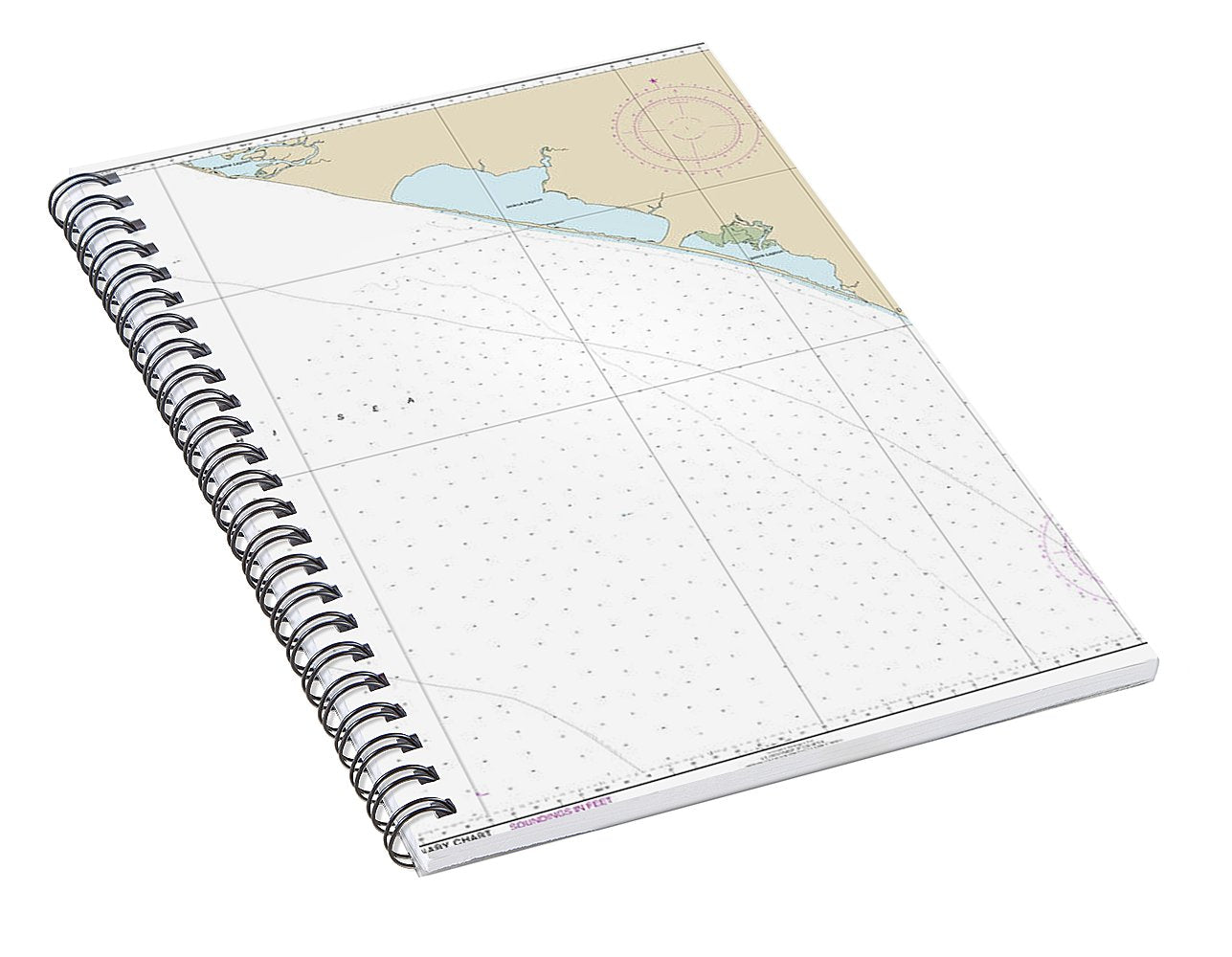 Nautical Chart-16145 Alaska - West Coast Delong Mountain Terminal - Spiral Notebook