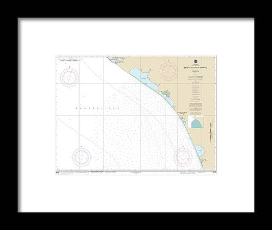 A beuatiful Framed Print of the Nautical Chart-16145 Alaska - West Coast Delong Mountain Terminal by SeaKoast