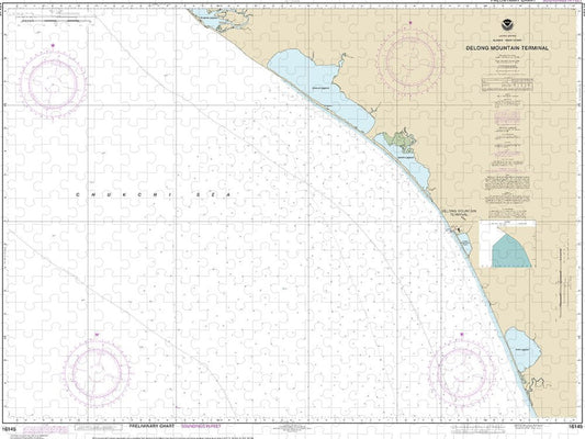 Nautical Chart 16145 Alaska West Coast Delong Mountain Terminal Puzzle
