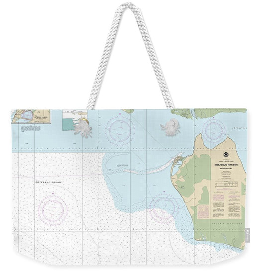 Nautical Chart-16161 Kotzebue Harbor-approaches - Weekender Tote Bag
