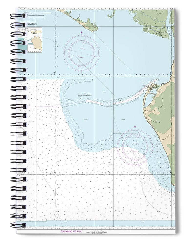 Nautical Chart 16161 Kotzebue Harbor Approaches Spiral Notebook