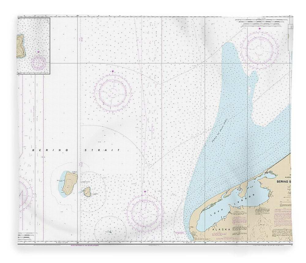 Nautical Chart 16190 Bering Strait North, Little Diomede Island Blanket