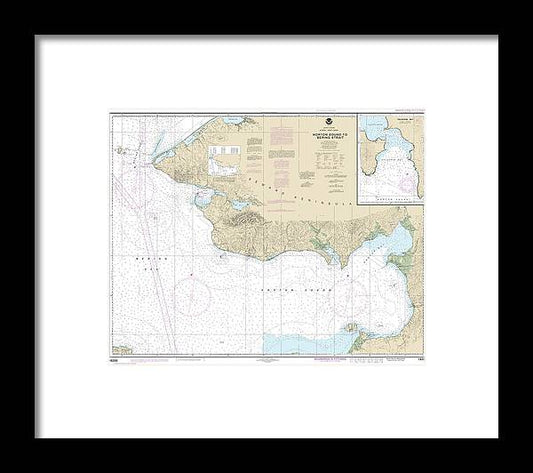 A beuatiful Framed Print of the Nautical Chart-16200 Norton Sound, Golovnin Bay by SeaKoast