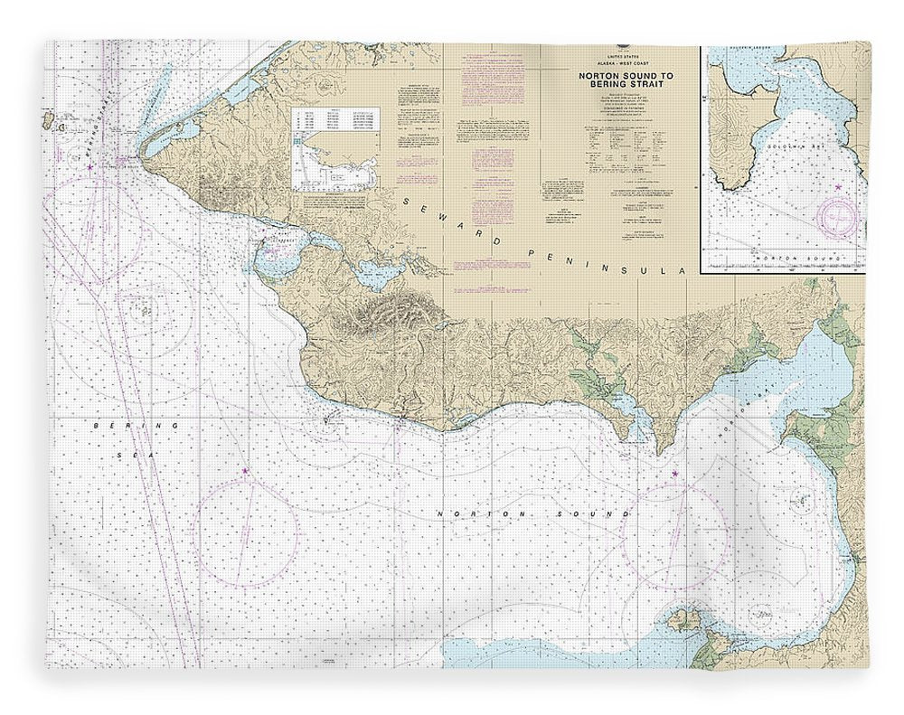 Nautical Chart-16200 Norton Sound, Golovnin Bay - Blanket