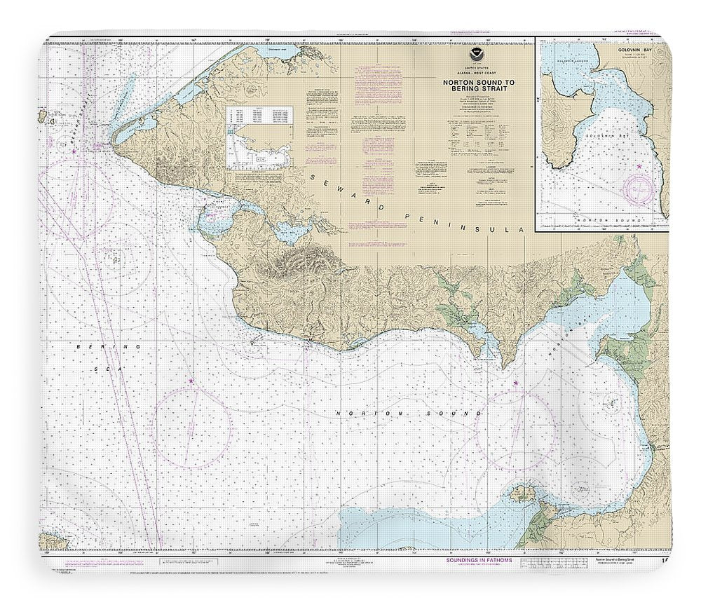 Nautical Chart-16200 Norton Sound, Golovnin Bay - Blanket