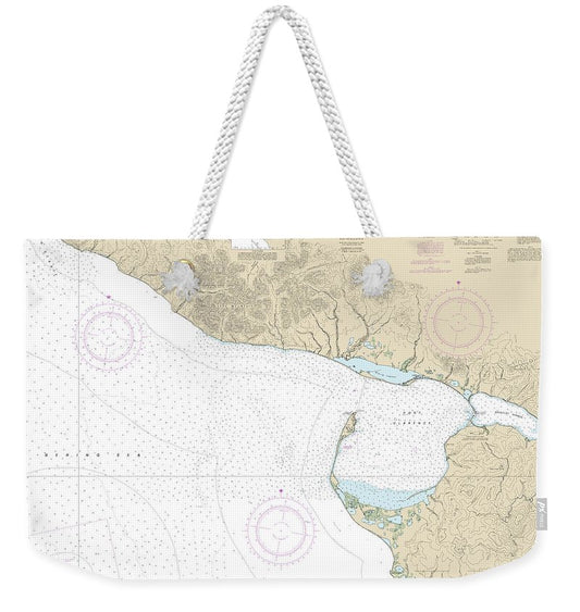Nautical Chart-16204 Port Clarence-approaches - Weekender Tote Bag