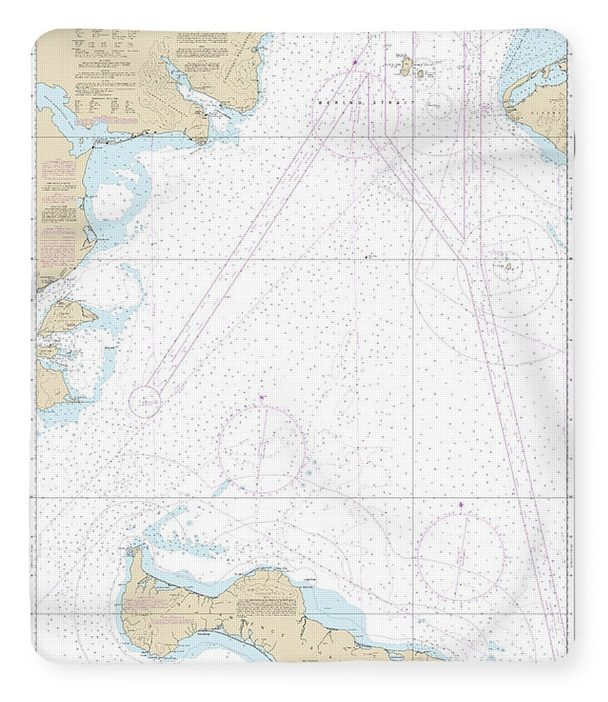 Nautical Chart-16220 Bering Sea St Lawrence Island-bering Strait - Blanket