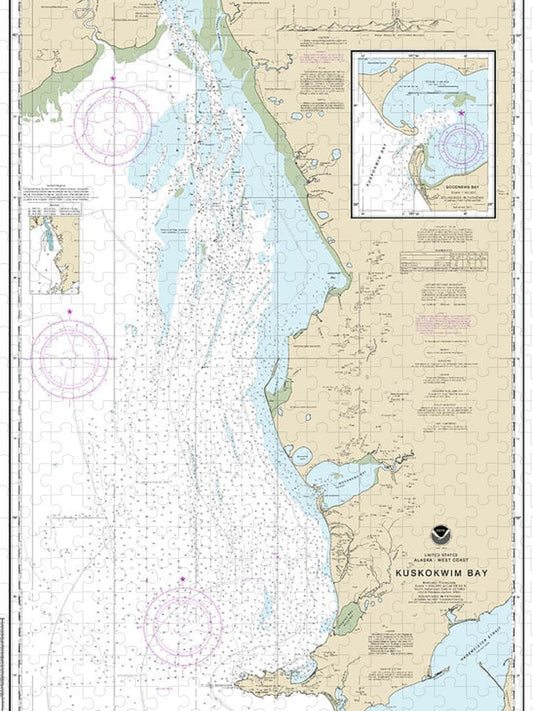 Nautical Chart 16300 Kuskokwim Bay, Goodnews Bay Puzzle