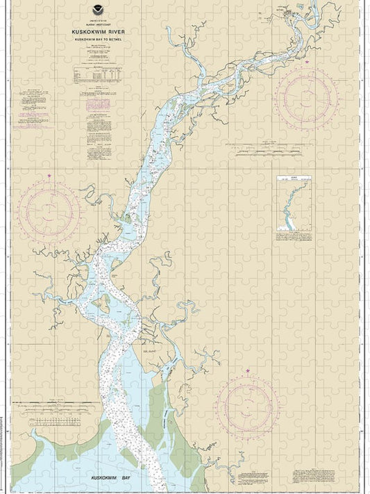 Nautical Chart 16304 Kuskokwim Bay Bethel Puzzle