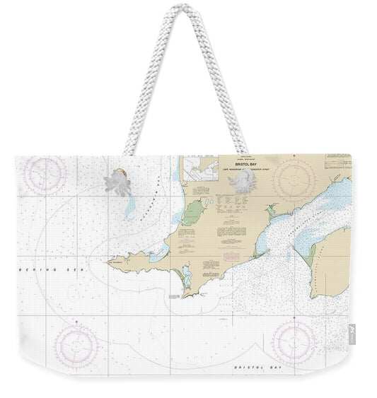 Nautical Chart-16305 Bristol Bay-cape Newenham-hagemeister Strait - Weekender Tote Bag