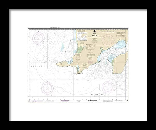 A beuatiful Framed Print of the Nautical Chart-16305 Bristol Bay-Cape Newenham-Hagemeister Strait by SeaKoast