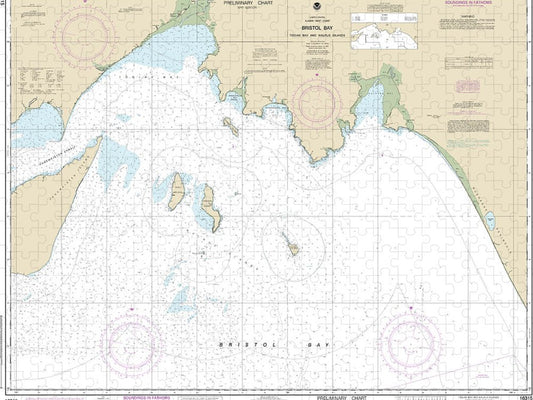 Nautical Chart 16315 Bristol Bay Togiak Bay Walrus Islands Puzzle