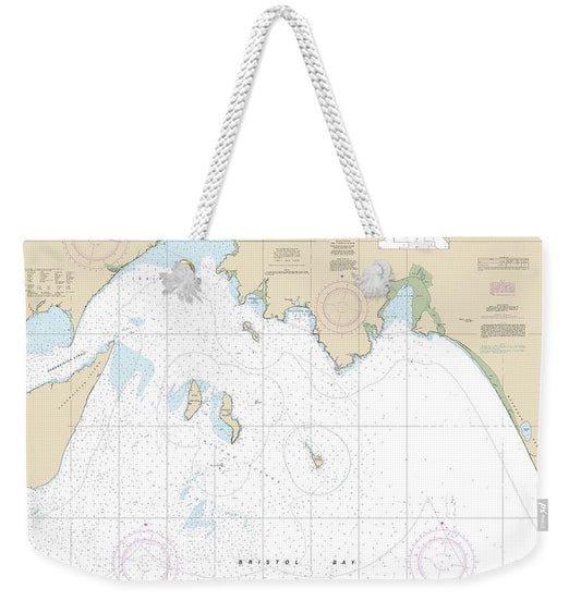Nautical Chart-16315 Bristol Bay-togiak Bay-walrus Islands - Weekender Tote Bag