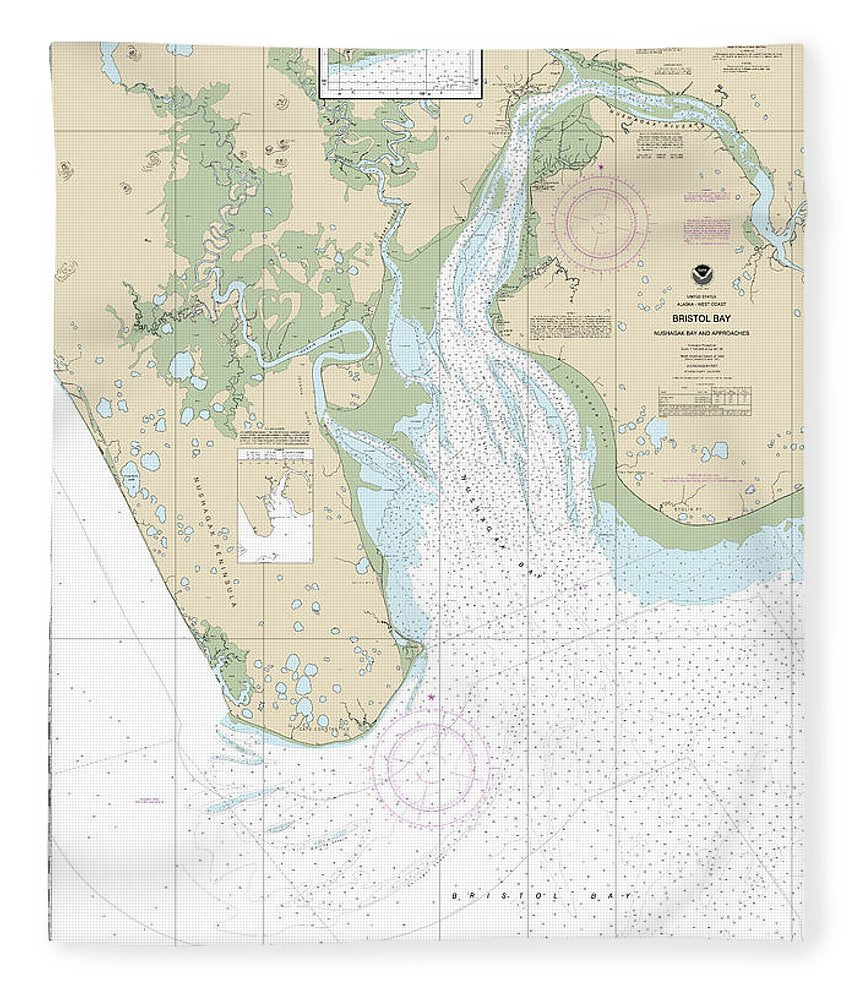 Nautical Chart 16322 Bristol Bay Nushagak B Approaches Blanket
