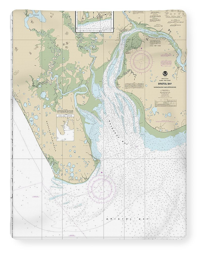Nautical Chart-16322 Bristol Bay-nushagak B-approaches - Blanket