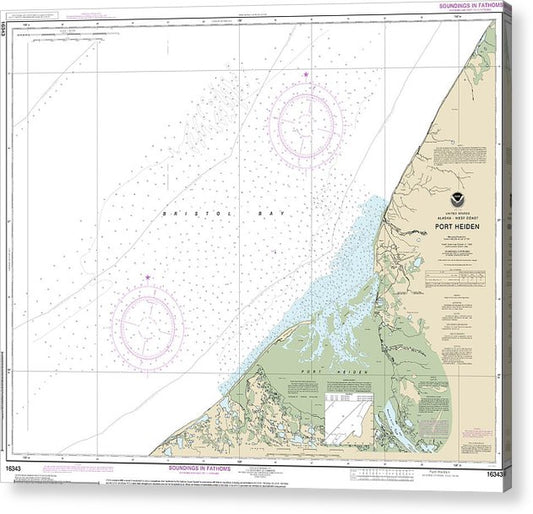 Nautical Chart-16343 Port Heiden  Acrylic Print