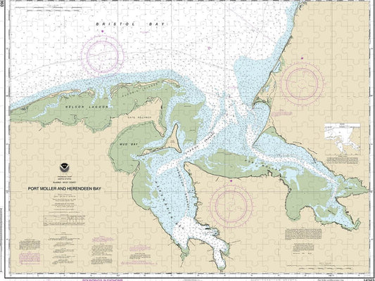 Nautical Chart 16363 Port Moller Herendeen Bay Puzzle