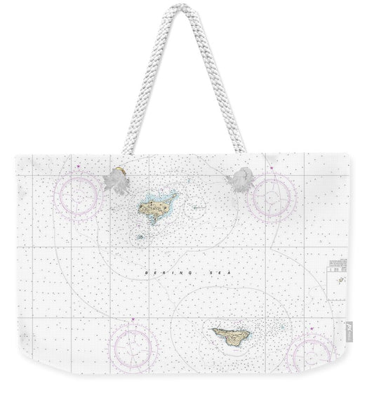 Nautical Chart-16380 Pribilof Islands - Weekender Tote Bag