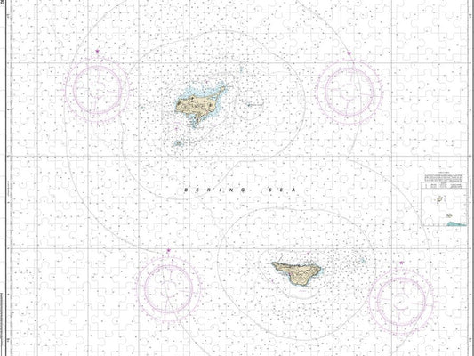 Nautical Chart 16380 Pribilof Islands Puzzle