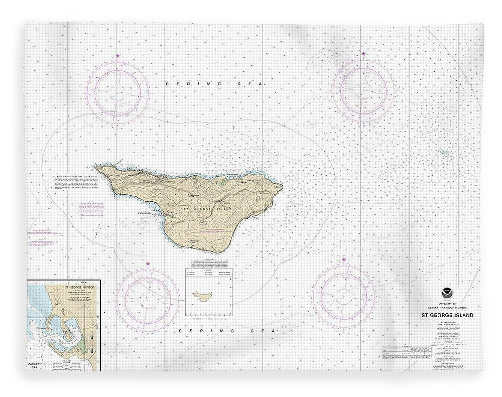 Nautical Chart-16381 St George Island, Pribilof Islands - Blanket