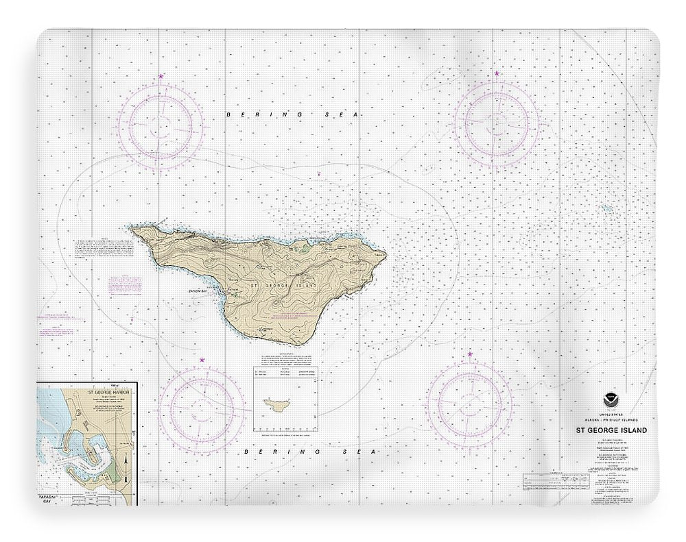 Nautical Chart-16381 St George Island, Pribilof Islands - Blanket