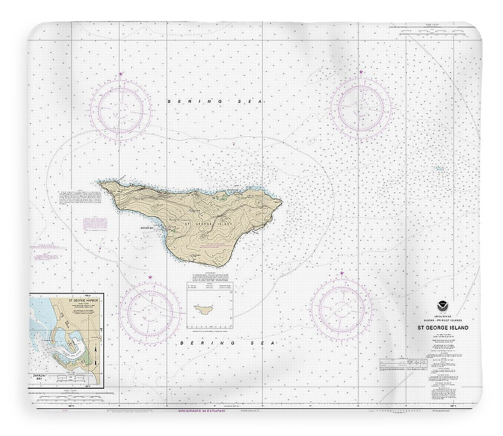 Nautical Chart-16381 St George Island, Pribilof Islands - Blanket