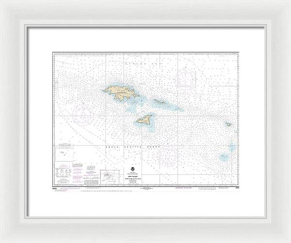 Nautical Chart-16420 Near Islands Buldir Island-attu Island - Framed Print