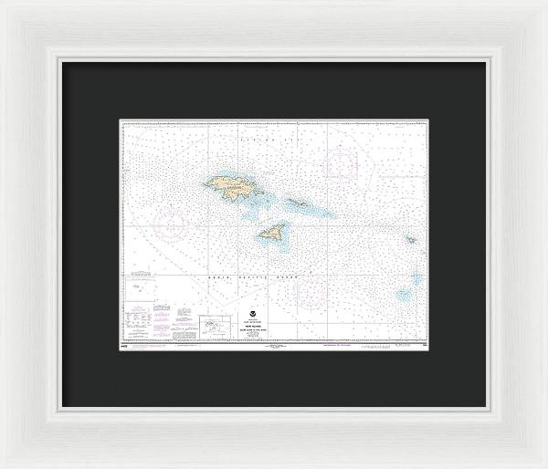 Nautical Chart-16420 Near Islands Buldir Island-attu Island - Framed Print