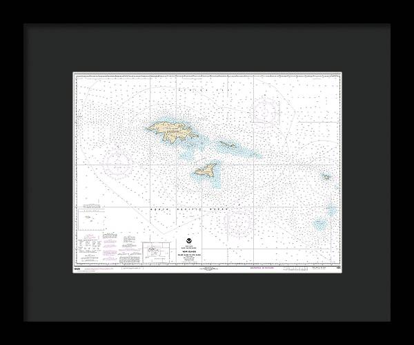 Nautical Chart-16420 Near Islands Buldir Island-attu Island - Framed Print