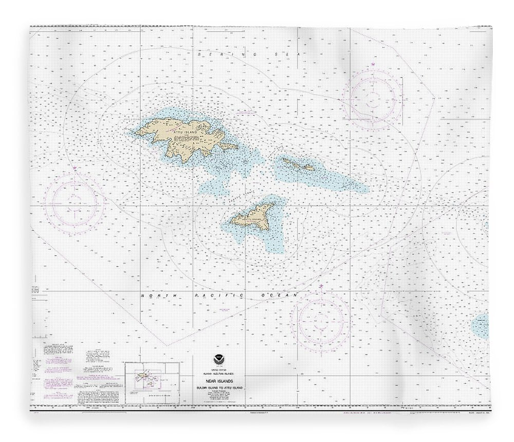 Nautical Chart 16420 Near Islands Buldir Island Attu Island Blanket