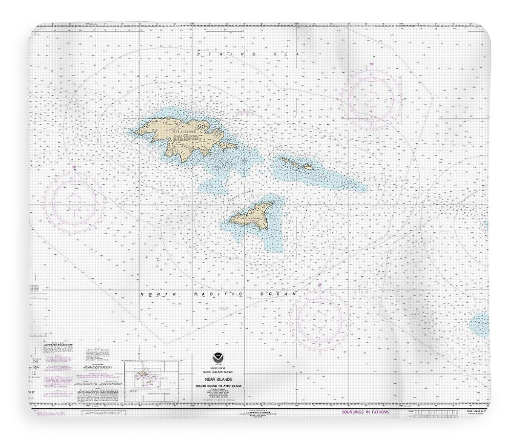 Nautical Chart-16420 Near Islands Buldir Island-attu Island - Blanket