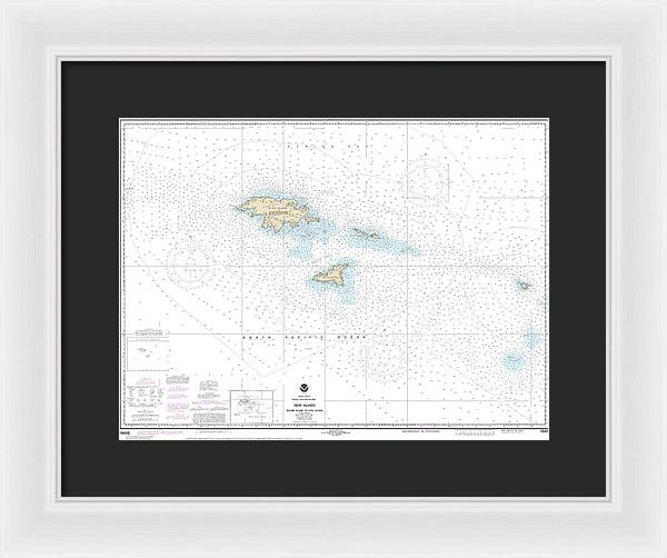 Nautical Chart-16420 Near Islands Buldir Island-attu Island - Framed Print