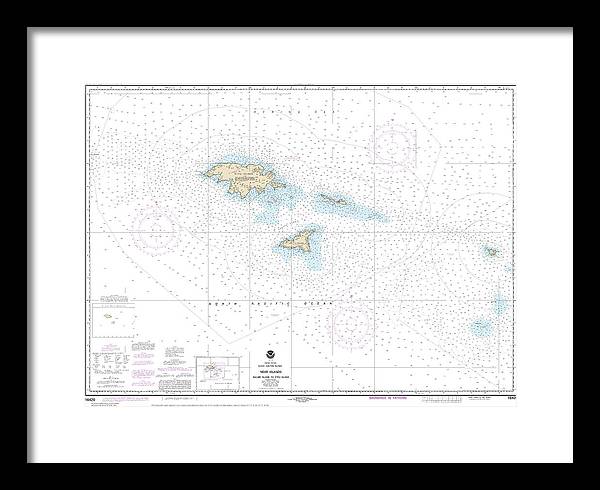 Nautical Chart-16420 Near Islands Buldir Island-attu Island - Framed Print