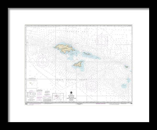 Nautical Chart-16420 Near Islands Buldir Island-attu Island - Framed Print