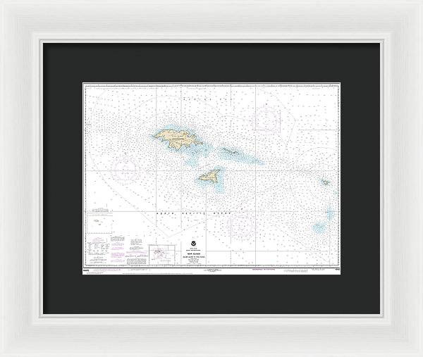 Nautical Chart-16420 Near Islands Buldir Island-attu Island - Framed Print