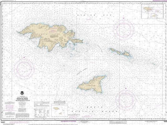 Nautical Chart 16421 Ingenstrem Rocks Attu Island Puzzle