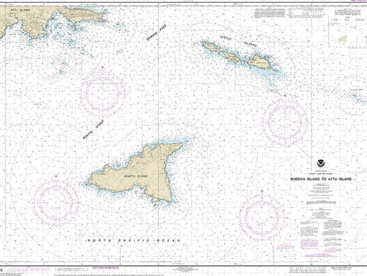 Nautical Chart 16423 Shemya Island Attu Island Puzzle