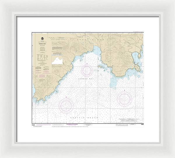 Nautical Chart-16431 Temnac Bay - Framed Print