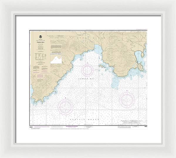 Nautical Chart-16431 Temnac Bay - Framed Print