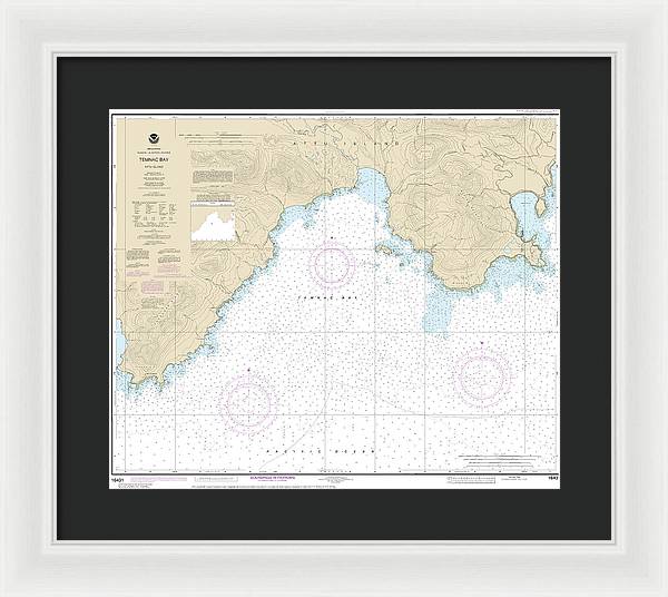 Nautical Chart-16431 Temnac Bay - Framed Print