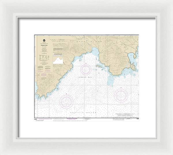 Nautical Chart-16431 Temnac Bay - Framed Print