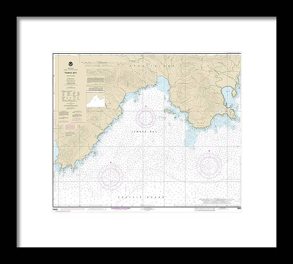 Nautical Chart-16431 Temnac Bay - Framed Print