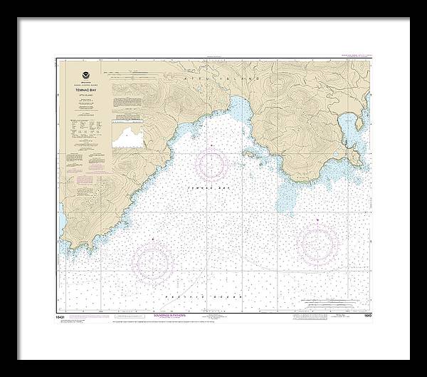 Nautical Chart-16431 Temnac Bay - Framed Print