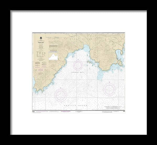 Nautical Chart-16431 Temnac Bay - Framed Print