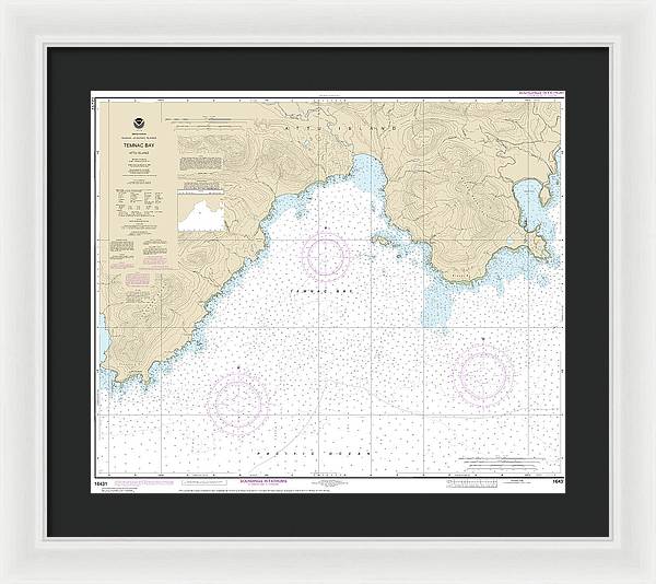 Nautical Chart-16431 Temnac Bay - Framed Print