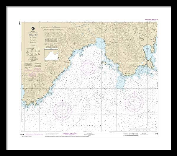 Nautical Chart-16431 Temnac Bay - Framed Print